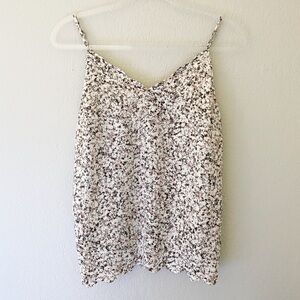 Nordstrom Halogen Scalloped Floral Tank S